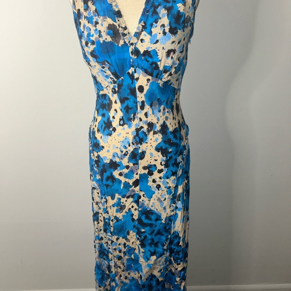Jigsaw Blue and Cream Maxi Dress - Picture 3 of 8